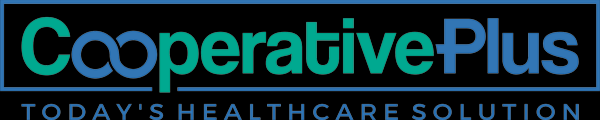 A black and blue logo for the narrative healthcare.